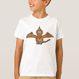 Crayon Pterodactyl Dinosaur Collectie T-shirt
