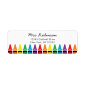 Crayon Return Address Labels (Voorkant)