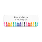 Crayon Return Address Labels (Voorkant)