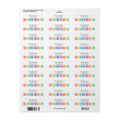 Crayon Return Address Labels (Full Sheet)