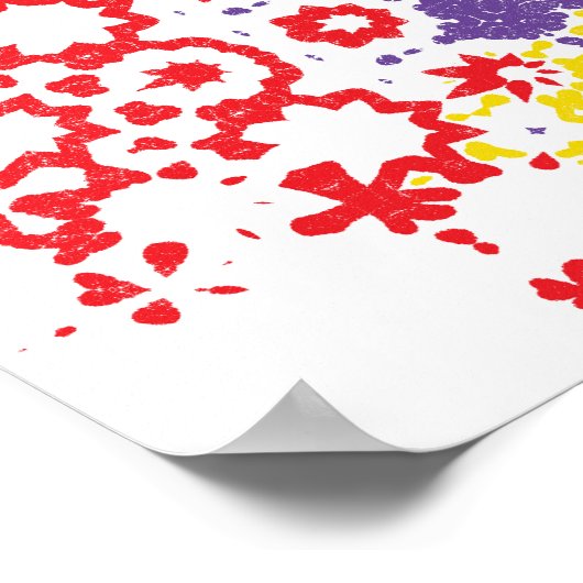 Crayon Scribble Geographic Pattern Quote Poster (Hoek)