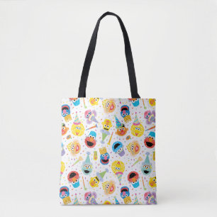 Crayon Sesam Street-vrienden Feestpatroon Tote Bag
