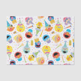 Crayon Sesame Pals Party Patroon Tissuepapier