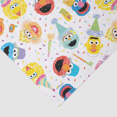 Crayon Sesame Pals Party Patroon Tissuepapier (Detail)