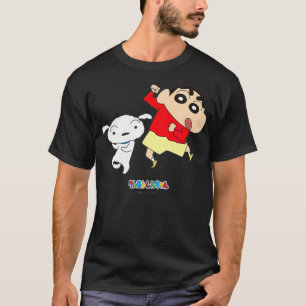Crayon Shin-chan danst Shin-chan en Shiro T-shirt
