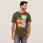 Crayon Shin-chan FUN STUDIE A tot Z I een T-shirt (Voorkant volledig)