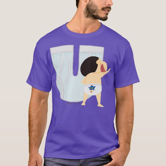 Crayon Shin-chan FUN STUDIE A tot Z U Premium T-shirt (Voorkant)