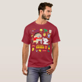 Crayon Shin-chan gelukkyshiro Shin-chan-studie T-shirt (Voorkant volledig)