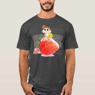 Crayon Shin-chan Himawari en aardbeien T-shirt