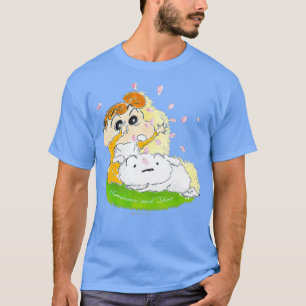 Crayon Shin-chan Himawari Shiro en cherry T-shirt