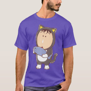 Crayon Shin-chan Kitten Play party Bo-chan T-shirt
