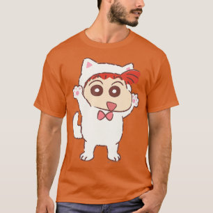 Crayon Shin-chan Kitten Play party Nene-chan T-shirt