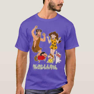 Crayon Shin-chan Nohara familie Primitief tijdperk T-shirt