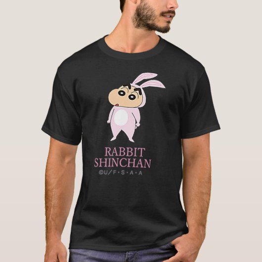 Crayon Shin-Chan Rabbit Shin-chan One Point T-shirt (Voorkant)
