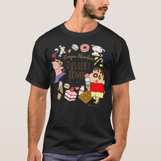 Crayon Shin-chan Shin-chan en ijs dessert T-shirt (Voorkant)