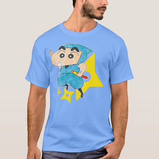 Crayon Shin-chan transformeert in een ninja T-shirt (Voorkant)