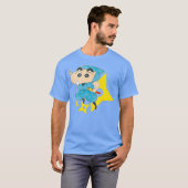 Crayon Shin-chan transformeert in een ninja T-shirt (Voorkant volledig)