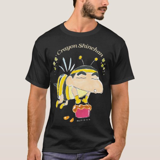 Crayon Shin-chan Transformeren in een bij T-shirt (Voorkant)