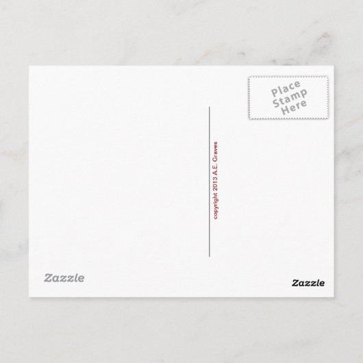 Crayon sterburst briefkaart (Achterkant)