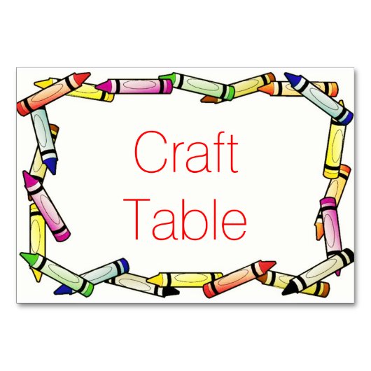 Crayon Tafel Kaarten (Achterkant)