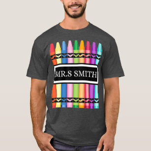 Crayon Teacher Terug naar School Shirt_1 T-shirt