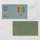 Crayon Visitekaartjes (Voorkant / Achterkant)