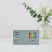 Crayon Visitekaartjes (Staand voorkant)