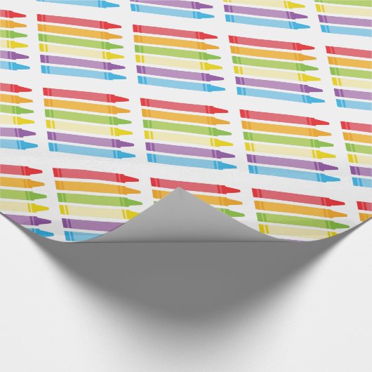 Crayon Wrapping Paper Cadeaupapier (Hoek)