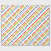 Crayon Wrapping Paper Cadeaupapier (Vlak)