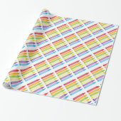 Crayon Wrapping Paper Cadeaupapier (Uitgerold)