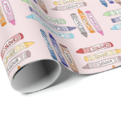 Crayon Wrapping Paper Cadeaupapier (Rol Hoek)
