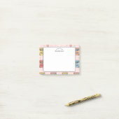 Crayonpatroon voor waardering voor leraren post-it® notes (Op bureau)