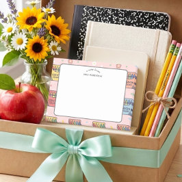 Crayonpatroon voor waardering voor leraren post-it® notes