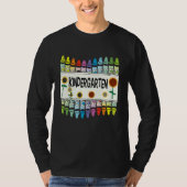Crayons And Flower Teaching Kindergarten T-shirt (Voorkant)