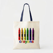 Crayons Art voor Canvas tas van kinderen (Voorkant)