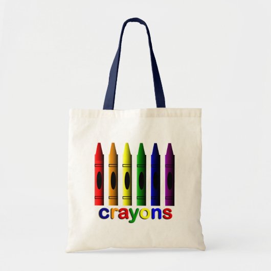 Crayons Art voor Canvas tas van kinderen (Voorkant)