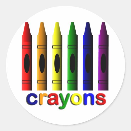 Crayons Art voor Kinderen Sticker (Voorkant)