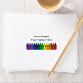 Crayons Bookplate Sjabloon Label 2 (Insitu)