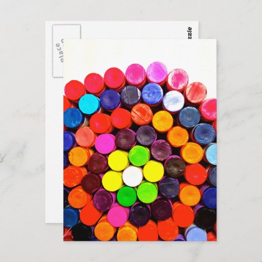 Crayons Briefkaart (Voorkant / Achterkant)