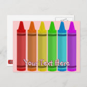 Crayons Briefkaart (Voorkant / Achterkant)
