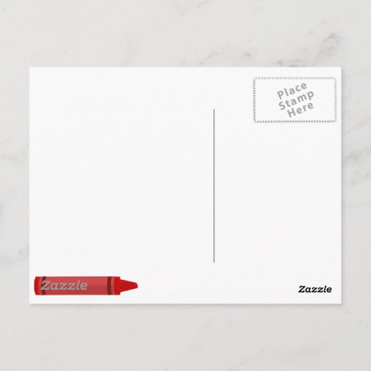 Crayons Briefkaart (Achterkant)