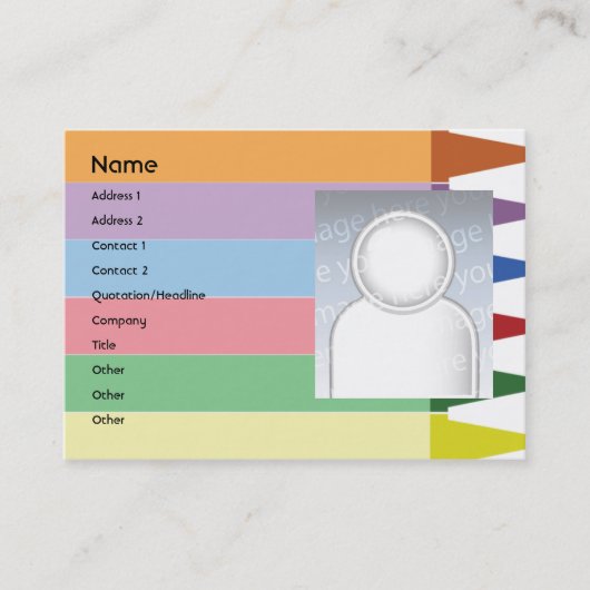 Crayons - Chubby Visitekaartje (Voorkant)