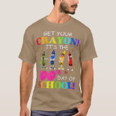 Crayons Dansend haalt je krayon uit de 100e van T-shirt (Voorkant)