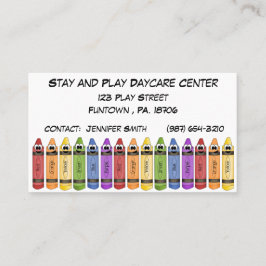 Crayons Daycare Center Visitekaartje