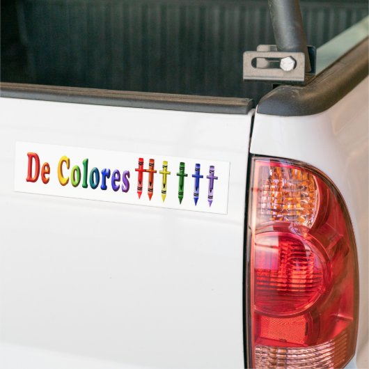 Crayons DeColores Bumpersticker (Op Truck)