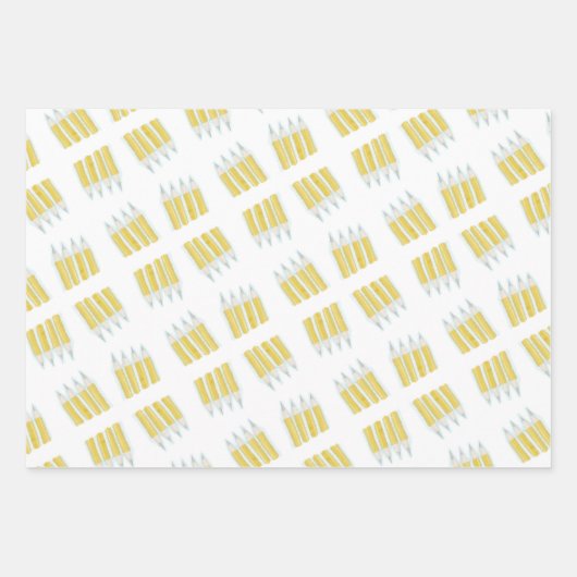 Crayons en potloden & arty doodle inpakpapier (Voorkant)