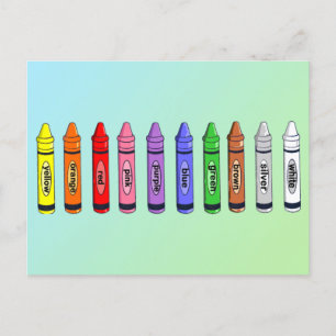 Crayons Flash Kaart