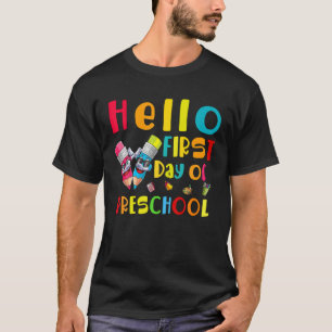 Crayons Hallo eerste schooldag T-shirt