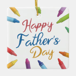 Crayons Happy Vaderdag Typografie | ORNAMENT