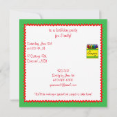 Crayons in een Box Art Project Birthday Kaart (Achterkant)